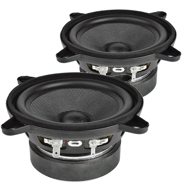 PAIR PAIR (x2) Faital Pro 4FE35 4" 30 Watts 8ohm Ferrite speaker - Click Image to Close